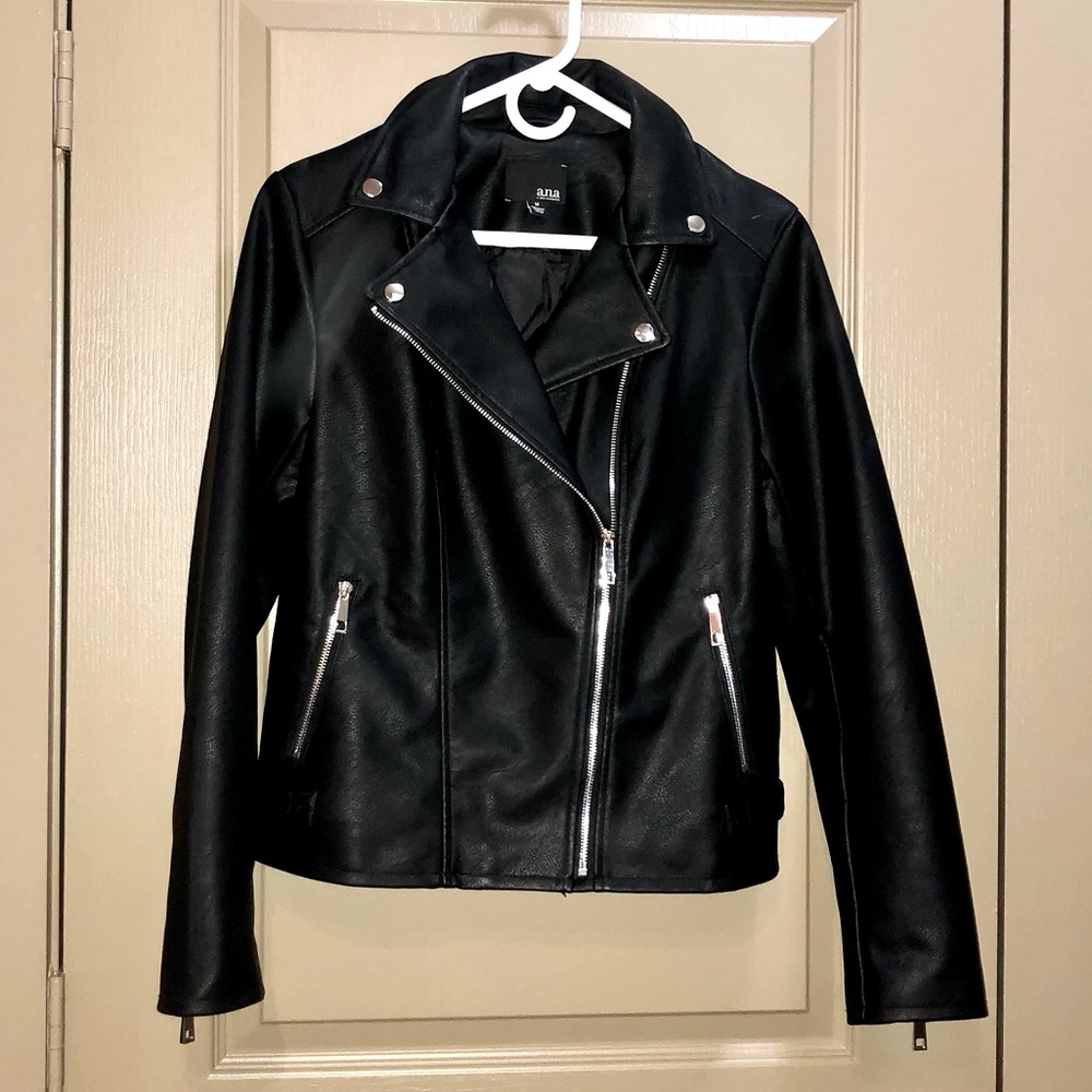 Faux leather jacket